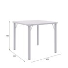 Mesa Para Sala De Jantar 90cm Quadrada Luca Branco