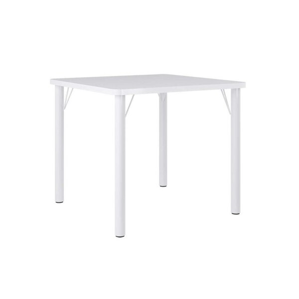 Mesa Para Sala De Jantar 90cm Quadrada Luca Branco