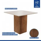 Mesa Para Sala De Jantar 90cm Tampo Em Mdf Madri Espresso Móv