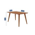 Mesa Para Sala De Jantar Adele 130 Cm Sem Vidro Madeira/ Cina