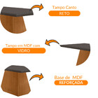 Mesa Para Sala De Jantar Aida 120cm Em Mdf E Vidro