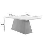 Mesa Para Sala De Jantar Aida 180cm Em Mdf E Vidro