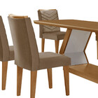 Mesa Para Sala De Jantar Alvorada 180cm Mdf Tampo Laminado Ca