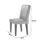 Mesa Para Sala De Jantar Alvorada 180cm Mdf Tampo Laminado Ca