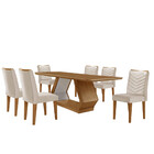 Mesa Para Sala De Jantar Alvorada 180cm Mdf Tampo Laminado Ca