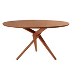 Mesa Para Sala De Jantar Ballare 135cm Redonda Madeira Lamina