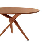 Mesa Para Sala De Jantar Ballare 135cm Redonda Madeira Lamina