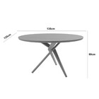 Mesa Para Sala De Jantar Ballare 135cm Redonda Madeira Lamina