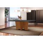 Mesa Para Sala De Jantar Canto Reto Tampo Em Mdf Nancy  Grafi