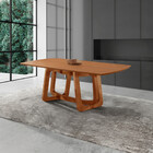 Mesa Para Sala De Jantar Charlote 180cm Madeira Tampo Barril