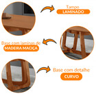 Mesa Para Sala De Jantar Charlote 220cm Madeira Tampo Barril
