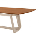 Mesa Para Sala De Jantar Charlote 220cm Madeira Tampo Barril