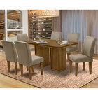Mesa Para Sala De Jantar Com 6 Cadeiras Amsterdam – Dobuê Mov