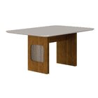 Mesa Para Sala De Jantar Com Tampo De Vidro Lara Freijó/off W