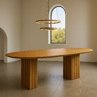 Mesa Para Sala De Jantar Com Tampo Orgânico 75x180x90cm Freijó