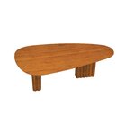 Mesa Para Sala De Jantar Com Tampo Orgânico 75x200x100cm Frei