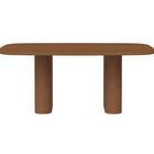 Mesa Para Sala De Jantar Com Vidro Lintz Canella/caramel