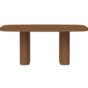 Mesa Para Sala De Jantar Com Vidro Lintz Canella/caramel | Leroy Merlin