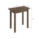 Mesa Para Sala De Jantar Dobrável 800 Mdf Ameixa Negra