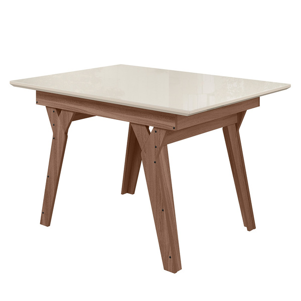 Mesa Para Sala De Jantar Dubai 1,10 X 0,84 Amêndoa