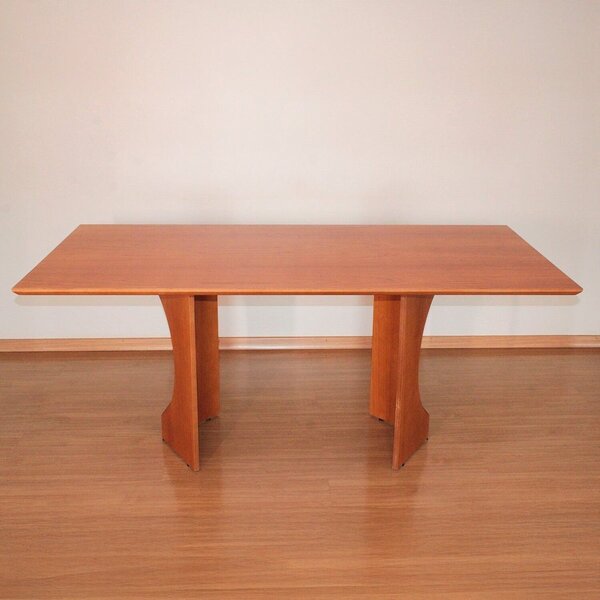 Mesa Para Sala De Jantar Em Madeira Maciça Esther 180cm Mel