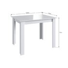 Mesa Para Sala De Jantar Fixa 1000x700 Branco