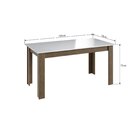 Mesa Para Sala De Jantar Fixa 1400x780 Ameixa Negra/branco