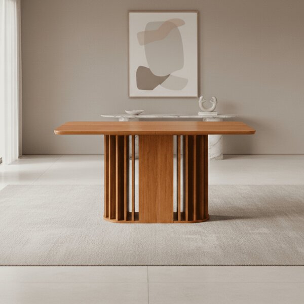 Mesa Para Sala De Jantar Julieta 130 Cm Sem Vidro Cinamomo