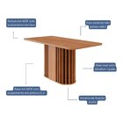 Mesa Para Sala De Jantar Julieta 160 Cm Sem Vidro Cinamomo