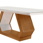 Mesa Para Sala De Jantar Lara 180cm Em Mdf E Vidro