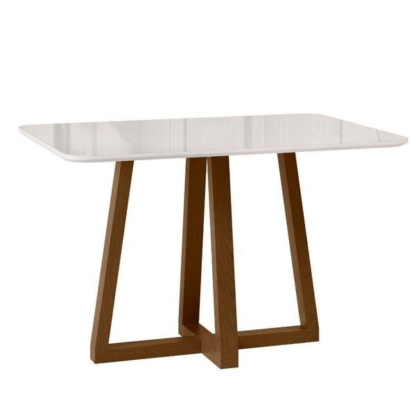 Mesa Para Sala De Jantar Livia Largha Ambar/off White