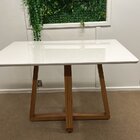 Mesa Para Sala De Jantar Livia Largha Ambar/off White