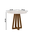 Mesa Para Sala De Jantar Livia Piccola Ambar/off White