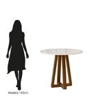 Mesa Para Sala De Jantar Livia Piccola Ambar/off White