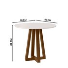 Mesa Para Sala De Jantar Livia Piccola Ambar/off White