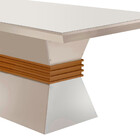 Mesa Para Sala De Jantar Lucy 120cm Em Mdf E Vidro