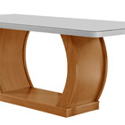 Mesa Para Sala De Jantar Milena 180cm Em Mdf E Vidro Com Cant