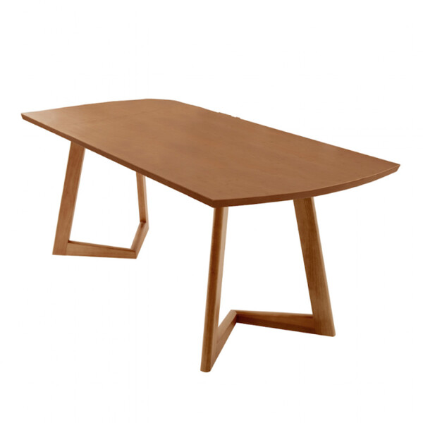 Mesa Para Sala De Jantar Munique 180cm Madeira Tampo Barril L