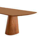 Mesa Para Sala De Jantar Noronha 220cm Madeira Tampo Barril L