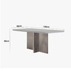 Mesa Para Sala De Jantar Olímpia 120cm Mdf Canto Copo Com Vid
