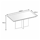 Mesa Para Sala De Jantar Paris 120cm 4 Lugares Tampo Mdp Casa