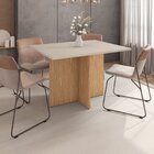 Mesa Para Sala De Jantar Paris 120cm 4 Lugares Tampo Mdp Casa