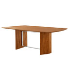 Mesa Para Sala De Jantar Pillar 180cm Madeira Tampo Barril La