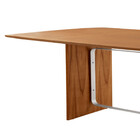 Mesa Para Sala De Jantar Pillar 220cm Madeira Tampo Barril La