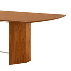 Mesa Para Sala De Jantar Pillar 220cm Madeira Tampo Barril La