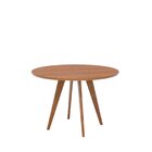 Mesa Para Sala De Jantar Redonda 109cm Sem Vidro Acerola Cina