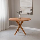 Mesa Para Sala De Jantar Redonda 109cm Sem Vidro Cacau Cinamo