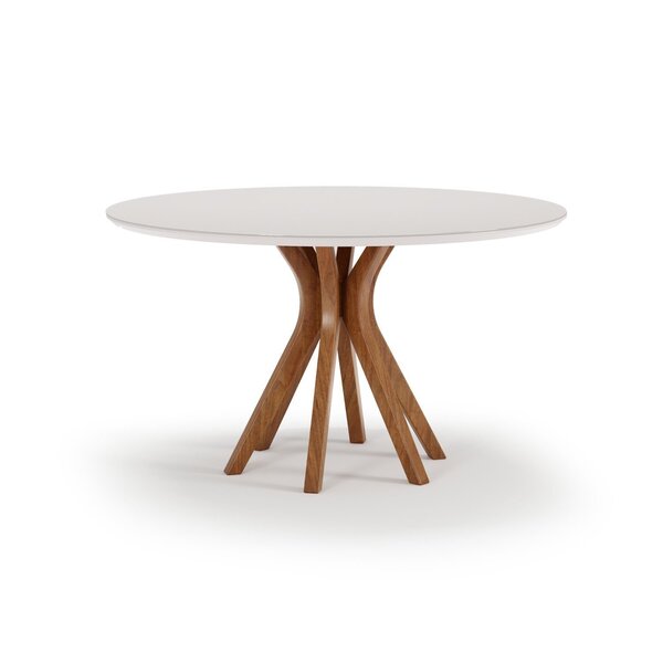 Mesa Para Sala De Jantar Redonda 130x130cm Vegas  Champagne/o