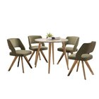 Mesa Para Sala De Jantar Redonda 90cm Tampo Em Vidro Veneza