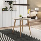 Mesa Para Sala De Jantar Redonda 90cm Tampo Em Vidro Veneza